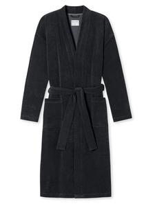 Длинный халат SCHIESSER Feather Terry, темно-серый