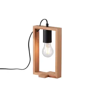 Настольная лампа FRANKY E27 1 шт. Исключительно E27, выключатель, выключатель на шнуре Just Light, черный