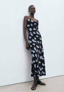 Платье Mango WITH DRAPED NECKLINE, Black