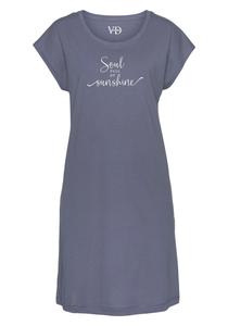 Ночная рубашка-бандо VENICE BEACH, дым синий