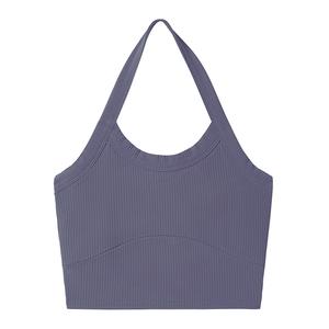 Женская спортивная майка-топ с запахом на шее Ellesse, темно-фиолетовый