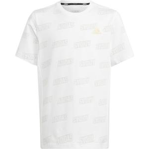 Бренд рубашек Love Golden Allover Print Kids Adidas, мультиколор