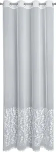 EUROFIRANY | Штора - 140x250 см - Белая - Элегантная вышивка - Прозрачное украшение для окна Eurofirany
