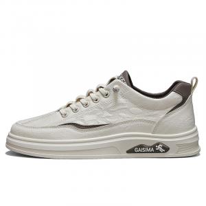 GAISIMA Мужские лоу-топ скейтборд кроссовки бежево-коричневые, цвет Beige Brown