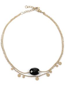 StyleBREAKER Золотой/черный браслет на лодыжку