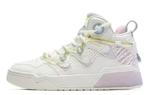 Кроссовки для скейтбординга Baihu 3.0 женские с высоким берцем, фиолетовый/белый Qiaodan