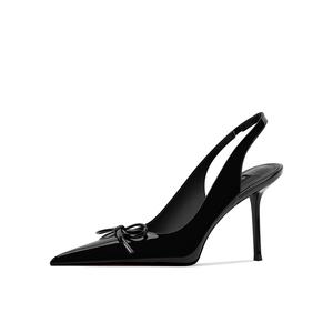 Женские туфли на тонком каблуке и высоком каблуке Shesrim, Black