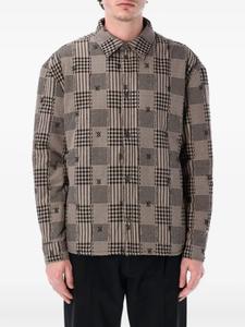 Рубашка в клетку Daily Paper, серый