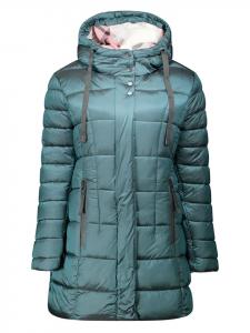 Geographical Norway Стеганое пальто "Булли" зеленого цвета