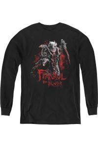 Футболка с длинным рукавом The Hobbit Fimbul The Hunter для детей Gildan, черный