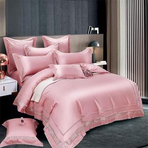 SkiPdr Комплект постельного белья хлопковый с вышивкой в виде алмазов