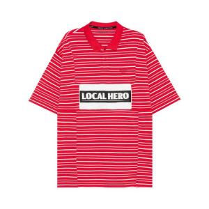 Поло Martine Rose Oversized Panelled Polo, Red