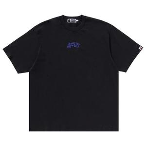 Футболка BAPE Garment Dye Logo Relaxed Fit Tee, Charcoal