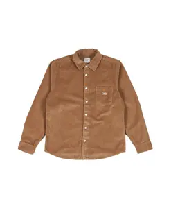 Тканая рубашка Джулиана Obey, коричневый