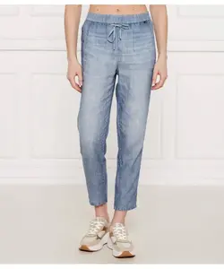 Льняные брюки Rhodos Relaxed fit Marc Cain, синий