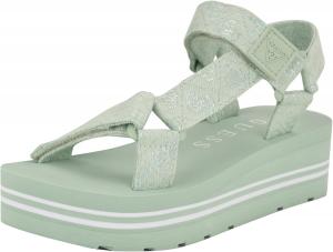 Женские сандалии Guess Avin, Light Green/White Logo 330