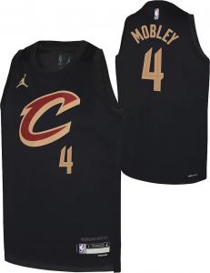 Jordan Черная майка Nike Youth Cleveland Cavaliers Evan Mobley #4 Dri-FIT Swingman