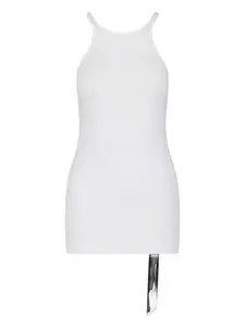 Ребристый топ-борцовка Rick Owens Drkshdw, белый