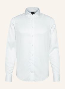 Рубашка узкого кроя с длинными рукавами и воротником акулы Van Laack, белый