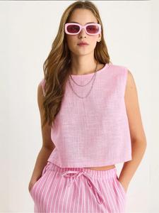 Bianco Lucci Топ в розовом цвете