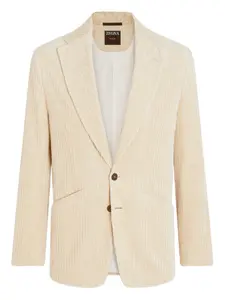 Вельветовый пиджак из кашко Zegna, нейтральный