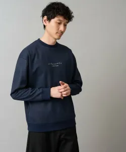 Легкий в уходе/устойчивый к образованию катышков мини-пуловер из саржевой ткани с тисненым логотипом (можно стирать в машине) Avv, цвет Navy