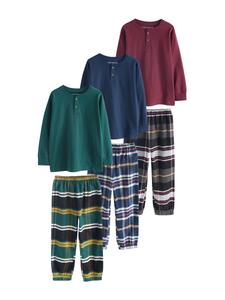 Пижама Next, темно-синий/темно-зеленый/бордовый