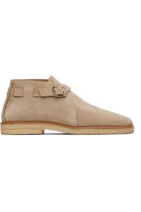 Lemaire Бежевые ботинки-безрукавки с пряжкой в стиле «дезерт»