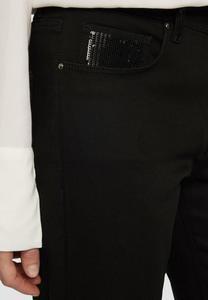 Джинсы прямого кроя PAILLETTENDETAILS s.Oliver BLACK LABEL, черный