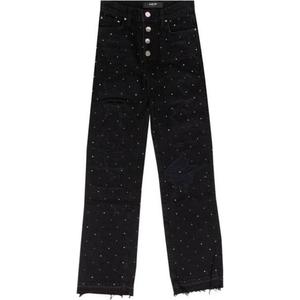 AMIPARIS Amiri Crystal Embellished Straight Jeans 'Black'