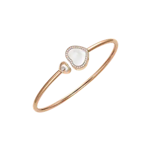 Браслет Chopard Happy Hearts - Браслет, розовое золото, бриллианты, перламутр