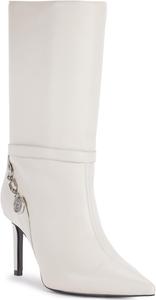 KARL LAGERFELD Женские ботильоны Sharina с каблуком средней высоты, Weiß (Soft White)