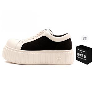 Низкие женские скейтерские кроссовки SMFK, черно-белые