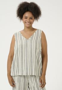 Топ Kaffe Curve KCMILLE, Moonstruck Black Stripe/Grey