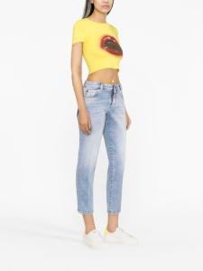 Dsquared2 укороченные джинсы средней посадки, синий