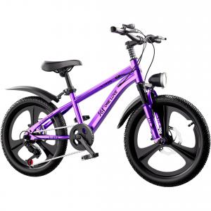 Детский велосипед High Carbon Steel Linear Pull Disc Brake Finger Power Braking 361°, iris фиолетовый