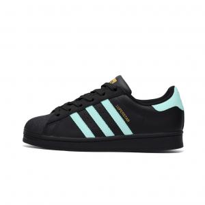 Adidas Originals SUPERSTAR противоскользящие износостойкие низкие кроссовки для скейтбординга унисекс черные