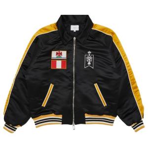 Бомбер Rhude Le Soleil Satin Bomber, черный