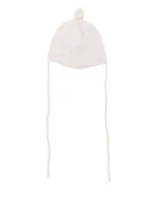 Шапка с завязками и помпоном Paz Rodriguez, нейтральный