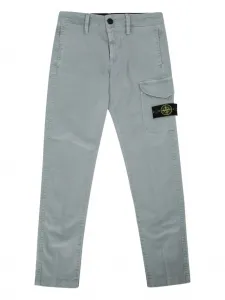 Брюки с карманами-карго Stone Island Junior, серый