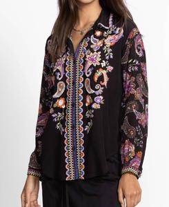 Рубашка Mills, цвет черный, многоцветный Johnny Was, Black Multi