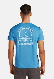 Футболка с принтом WEIGHT TECH LITE ROAD TO COOK icebreaker, светло-голубой
