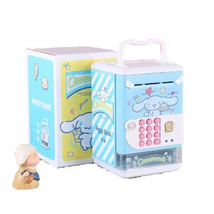 Детская копилка, с возможностью снятия, только пополнение, без изъятия, игрушка с кодовым замком Sanrio