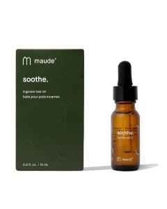 Успокаивающее масло от вросших волос с лавандой и лемонграссом - 15 мл в прозрачном флаконе Maude, прозрачный