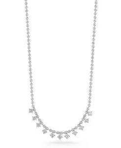 Ожерелье с подвесками из стерлингового серебра 14 карат с позолотой и цепочкой из шариков Rachel Zoe, silver