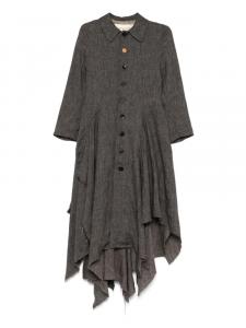 Однобортное пальто A Tentative Atelier, серый