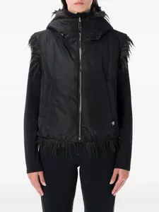Жилет из искусственного меха с капюшоном Goldbergh, черный