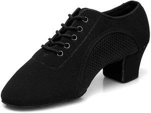 Женские балетные туфли на каблуке, однотонные туфли с кожаной подошвой, удобные туфли для современных танцев (цвет: черный, размер: 5 UK) Generic