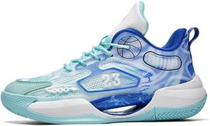 Мужские баскетбольные кроссовки, нескользящие, дышащие, износостойкие, модные и удобные, для активного отдыха и прогулок Generic, синий