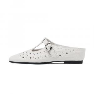 Устойчивые к истиранию сандалии с закрытым носком, женские, цвета экрю CAMEIDO, Ecru